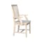 International Concepts Mission Side Chair with Arms, Unfinished Seat, Wood Back, 39.2 W 21.3 in L 21.3 H, Wood Seat 265A - alternate 4